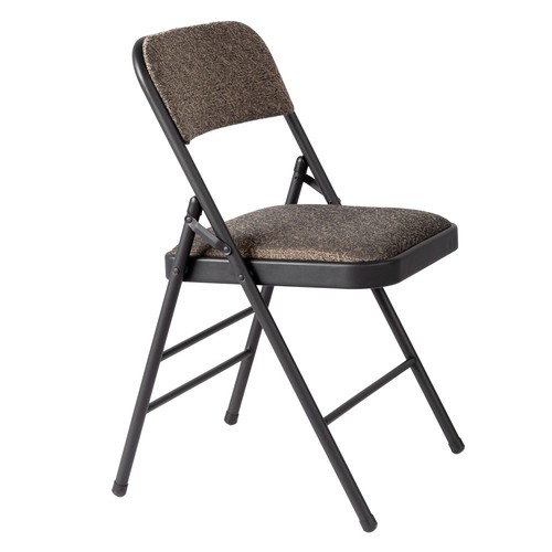 Padded folding chair black - padded,