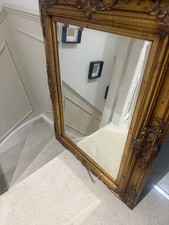 Large Gold Ornate Mirror Antique Vintage