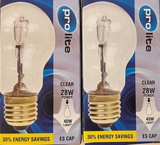 28W=40W ES CLEAR HALOGEN GLS