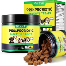 120 Daily Dog PRE PROBIOTIC Treats Chews DOG HEALTHY DIGESTION GUT SUPPORT
