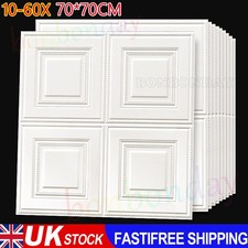 60X Large 3D Foam Tile Brick Wall Sticker Self Adhesive Ceiling Panel Wallpaper