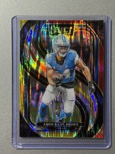 Amon-Ra St Brown  Detroit Lions  Panini Select NFL 2024  SHOCK PRIZM PARALLEL