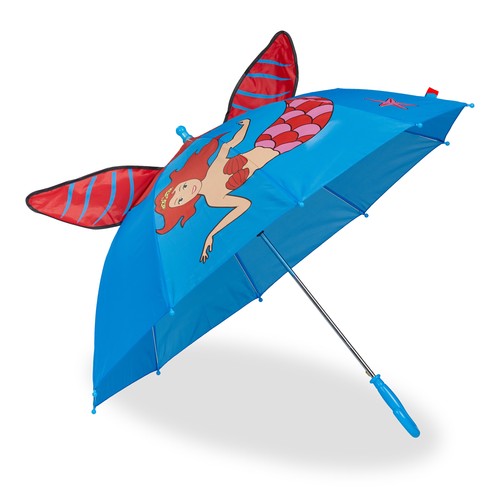 Kids umbrella mermaid design - umbrella,