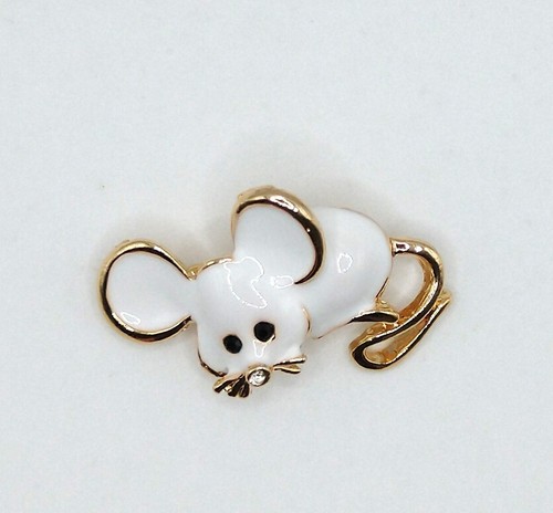 White enamel mouse fashion - mouse,