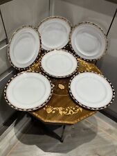 Vintage Small Dinner Plate X 6 Wood & Sons Windsor Semi Porcelain 23cm 