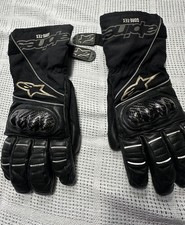 Mens Alpinestars Jet Road motorcycle gloves - size Medium/9