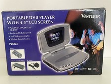 Venturer Portable DVD Player PVS 123 Manual And Remote With Rechargeable Battery