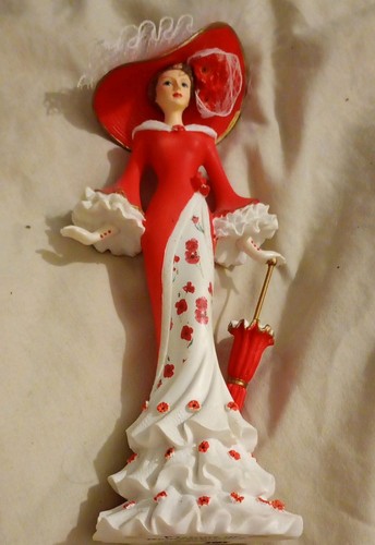 Lady figurine ornament wearing - lady,