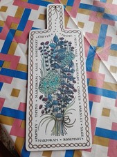 Vintage Taunton Vale Bouquet Garni Herbs Chopping Board