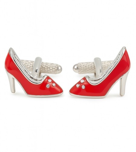 Red high heeled shoes - red,