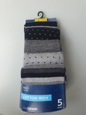 Men’s 5 Pack Cotton Rich