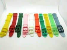 Replacement Resin 12mm Watch Strap For Swatch Watches Including Fitting Pins
