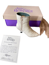 Vintage 1999 Just The Right Shoe Boot Miniature Ornament Raine Certificate 25027