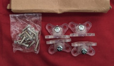 4Pcs Removable Corner Brace, Plastic Butterfly L Brackets Right (box damaged)
