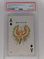 Pokemon Ho-oh - Ace of Spades - PSA 8 - 2000 Pokemon Gold Playing Cards #250 - N