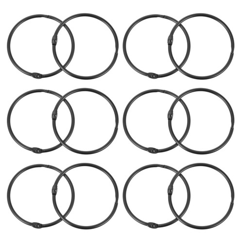 12pcs black circular roman - 12pcs, rod