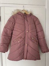 Girls Tu Pink Winter Coat, Age 11-12