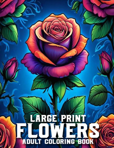 Large print coloring book for - large,