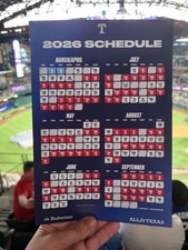 2026 Texas Rangers Schedule
