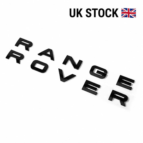Gloss black badge letters - letters, fit