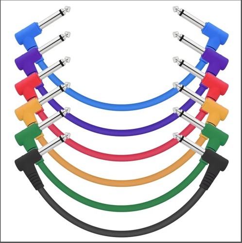 Guitar patch leads cables - 6, leads/cables