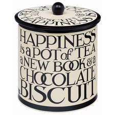Emma Bridgewater Black Toast Biscuit Barrel Tin NEW for 2025