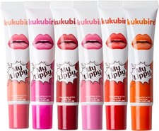 Kukubird 6pcs Set Lip Tattoo Peel off Waterproof Lipgloss Lip Tint