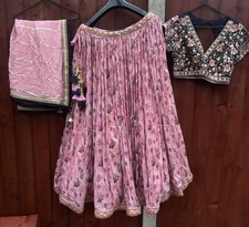 Designer light pink lehenga - designer,