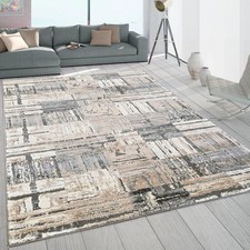 Beige Mosaic Rug Thick Super