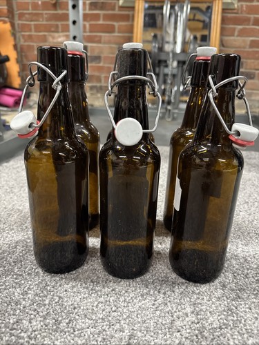 Pack amber glass - of,