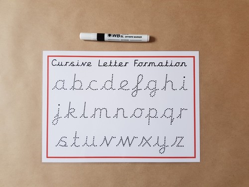 Tracing pre cursive letters - cursive,