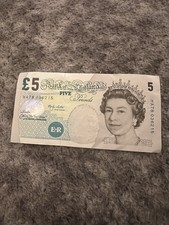 Lowther Old £5 Five Pound Note Without Coating Very Rare