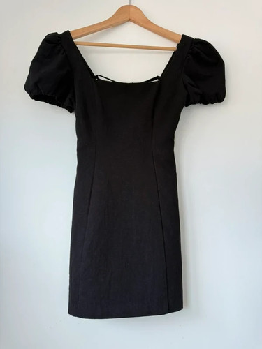 Zara black linen - black, blend