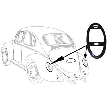 Gasket for tail light rubber