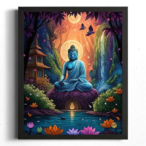 Buddha wall meditation - wall,