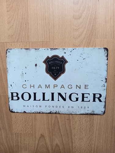 Bollinger tin sign - ,