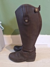 Mark Todd Brown Long Winter Riding Boots Size 6 Used