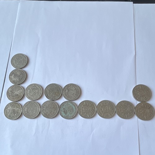 British shilling coins - british, bulk