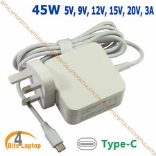 For Huawei Lumia 950 XL USB-C 45W Power Supply AC Adapter Charger -WHITE