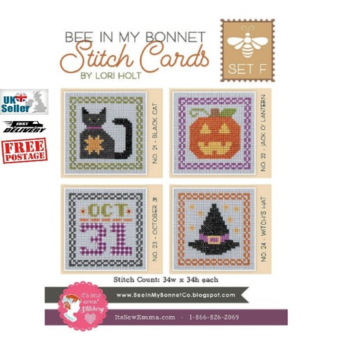 Bee bonnet stitch cards - bee,