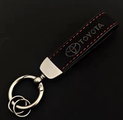 Luxury suede leather keychain - suede,