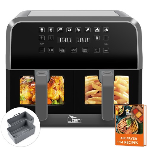 Uten dual air - fryer, w/
