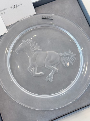 Lalique cheval horse - lalique, plate