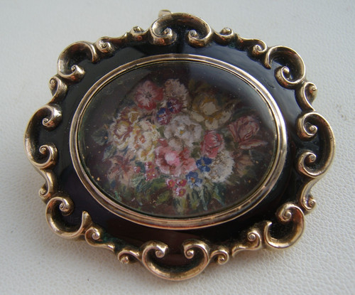 Victorian black enamel - victorian,