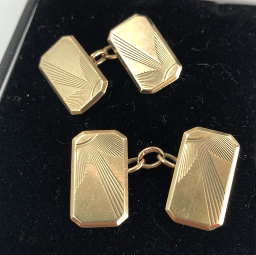 Vintage 1930s 9ct gold - h.g&s,