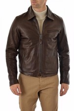 New Mens Leather Jacket real