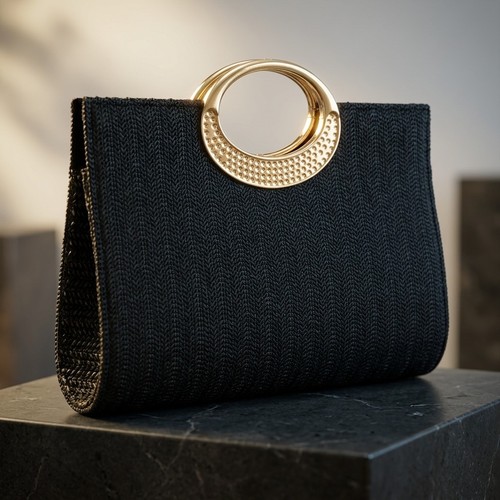 Womens straw clutch bag woven - straw,