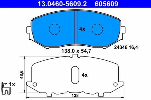 Disc brake pad - pad, set