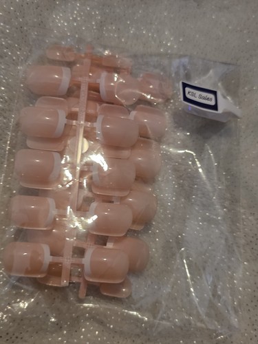 Pink white french tip - white,