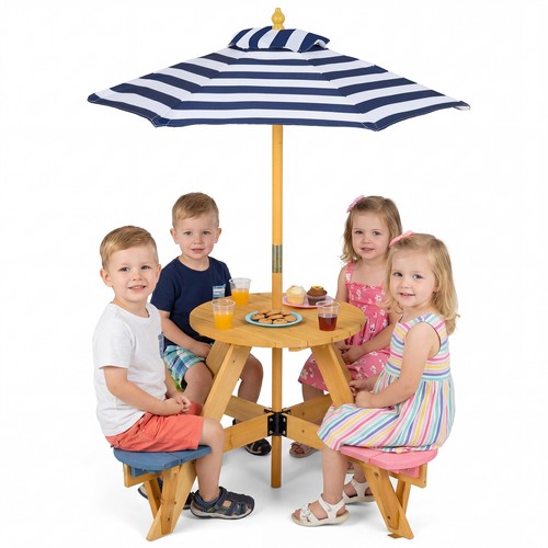 Kids picnic table stools - w/,